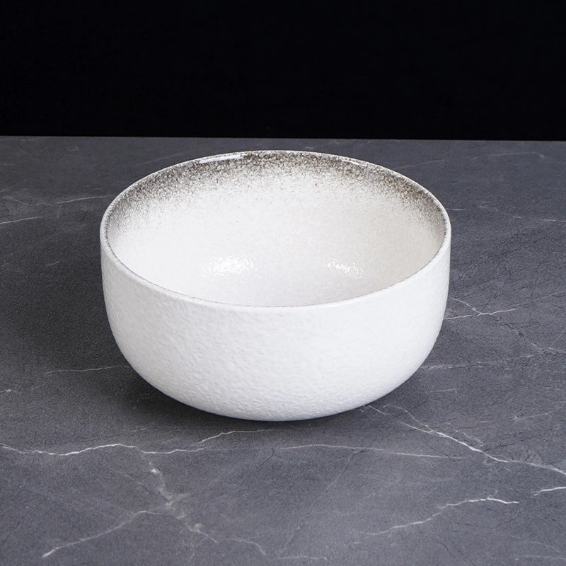 Ceramic Retro Soup Bowl Salad Bowl Dishes Dish Bowl Ramen Bowl Large Soup Household Bowl