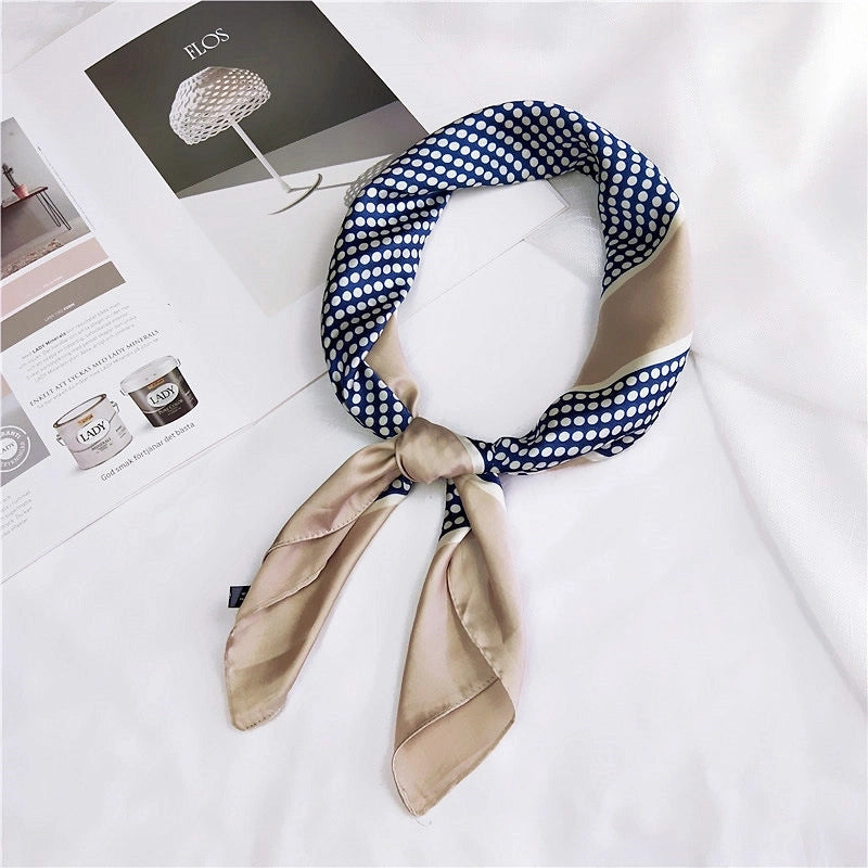 Alloy Scarf (1 Scallop Floral Blue)