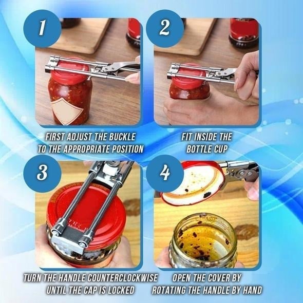 🎁Adjustable Multifunctional Stainless Steel Jar Opener