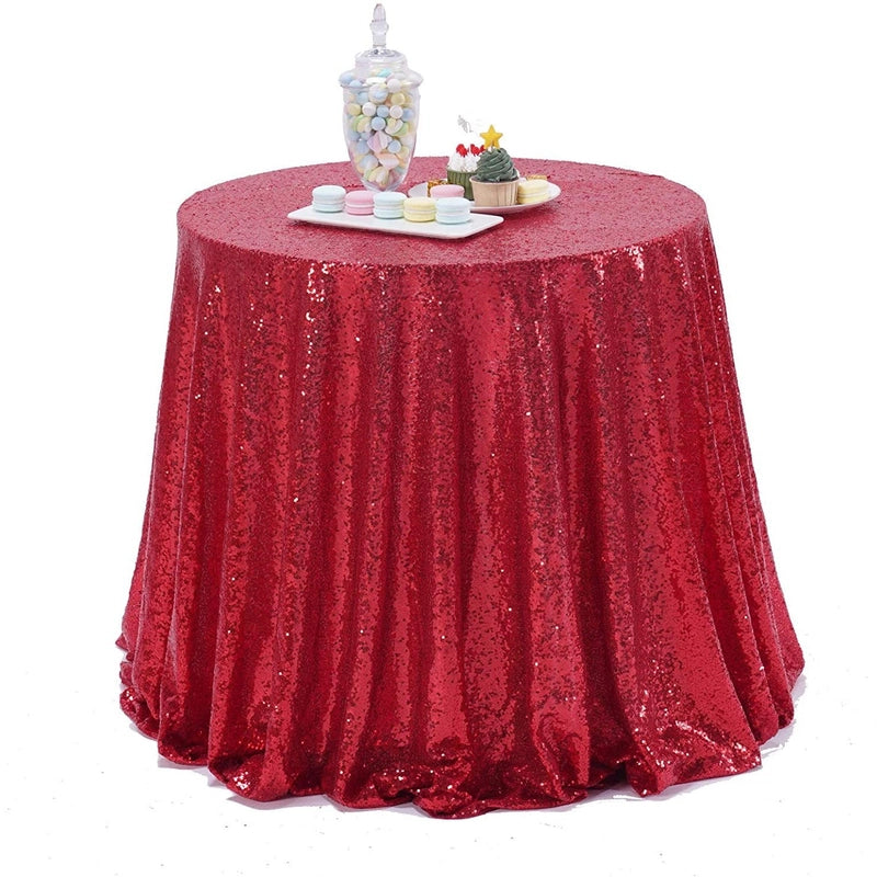 IG Style Sequins Solid Color Polyester Tablecloths