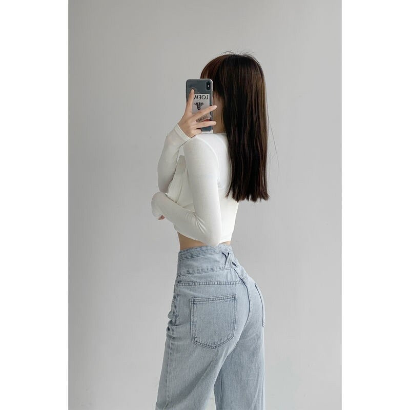 Baggy Women's High Waist Straight Loose Jeans