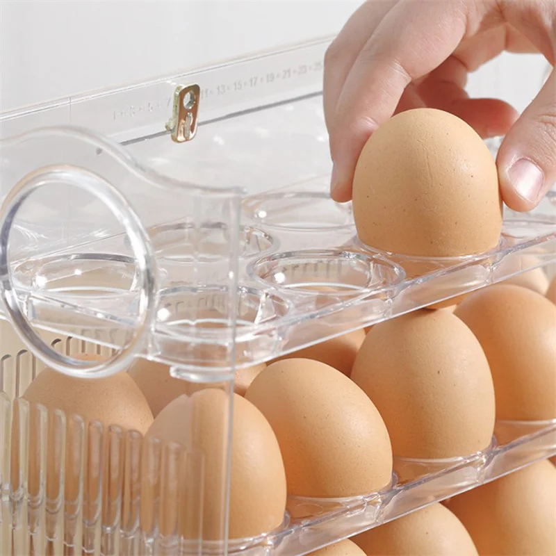 30 GRIDS EGG STORAGE BOX LARGE CAPACITY TRANSPARENT EGG CONTAINER