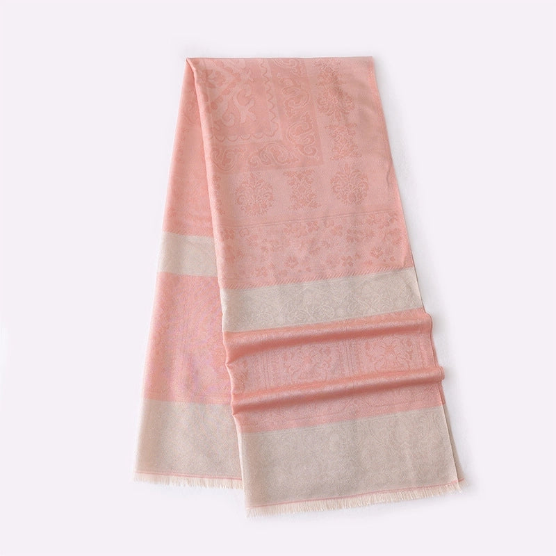 Women's Ethnic Style Minimalist Solid Color Polyester Silk Scarf