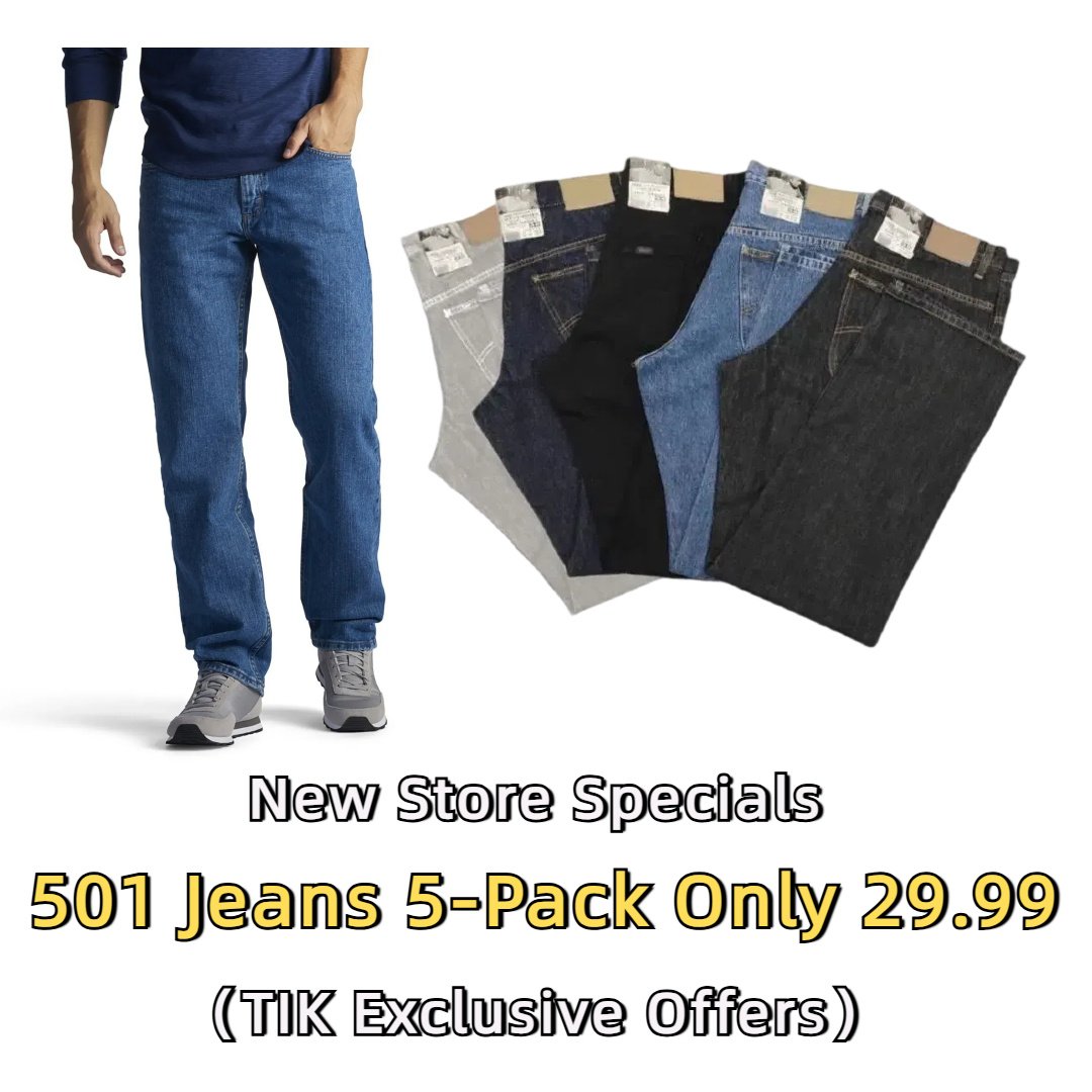 Men's 501 Jeans🔥Limited Time Exclusive Sale: 5 Jeans Only 29.99