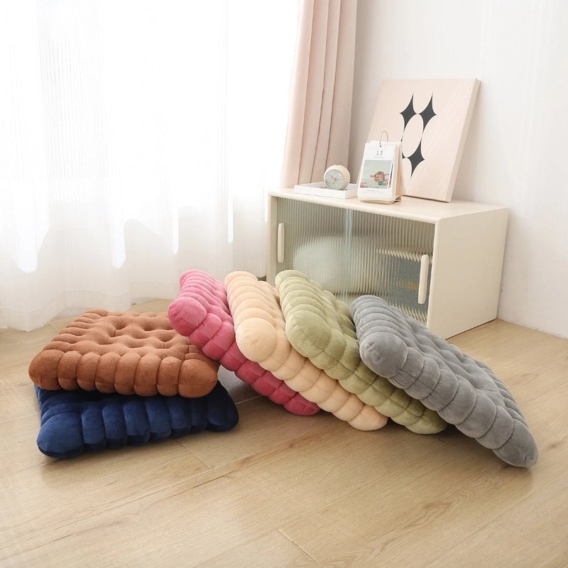 Thickened Futon Biscuit Cushion Office Long-sitting Cushion Tatami Cushion Bed & Breakfast Practical Floor Cushion Rectangular Chair Cushion