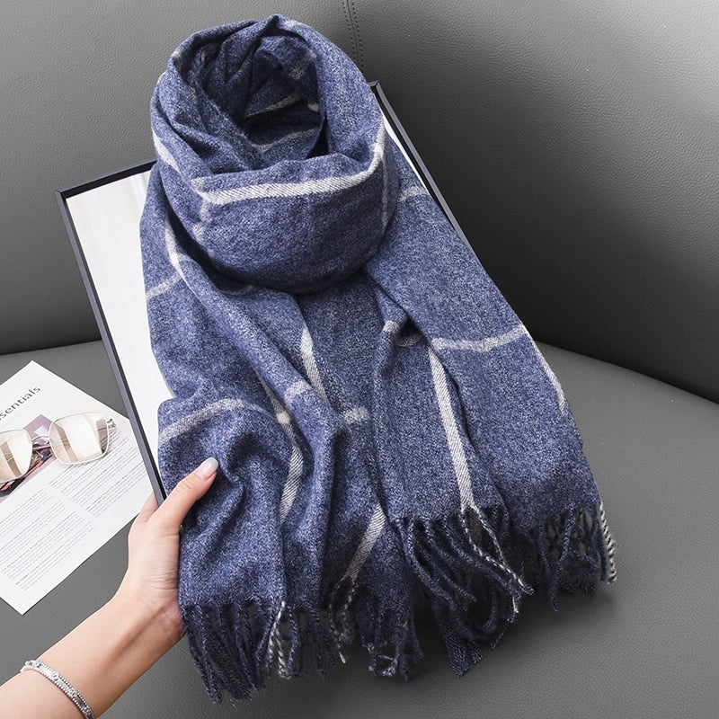 Women's Modern Style Classic Style Lattice Polyester Scarf