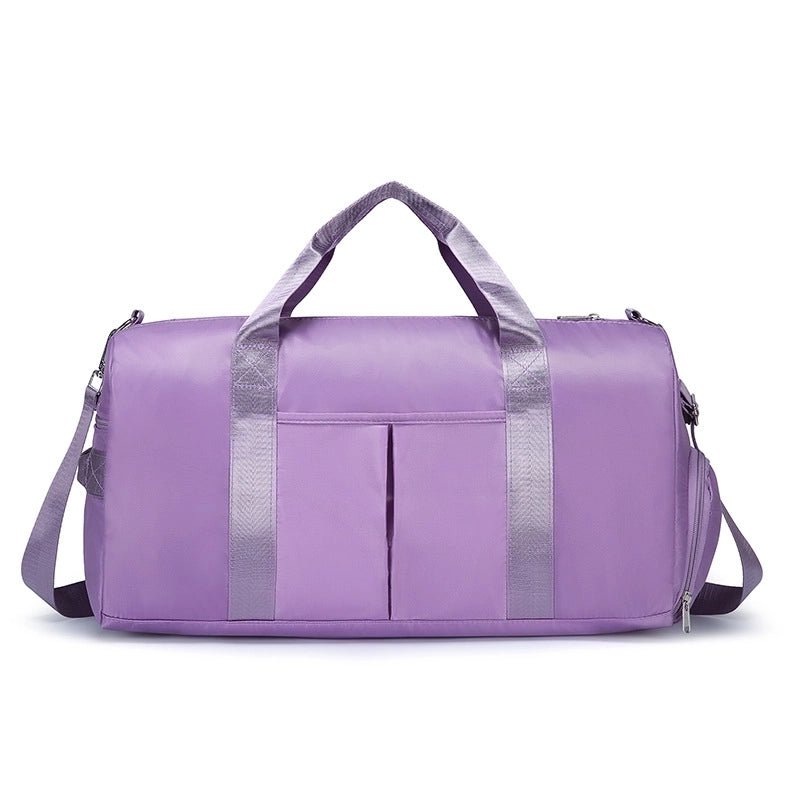 Unisex Classic Style Solid Color Nylon Travel Bags