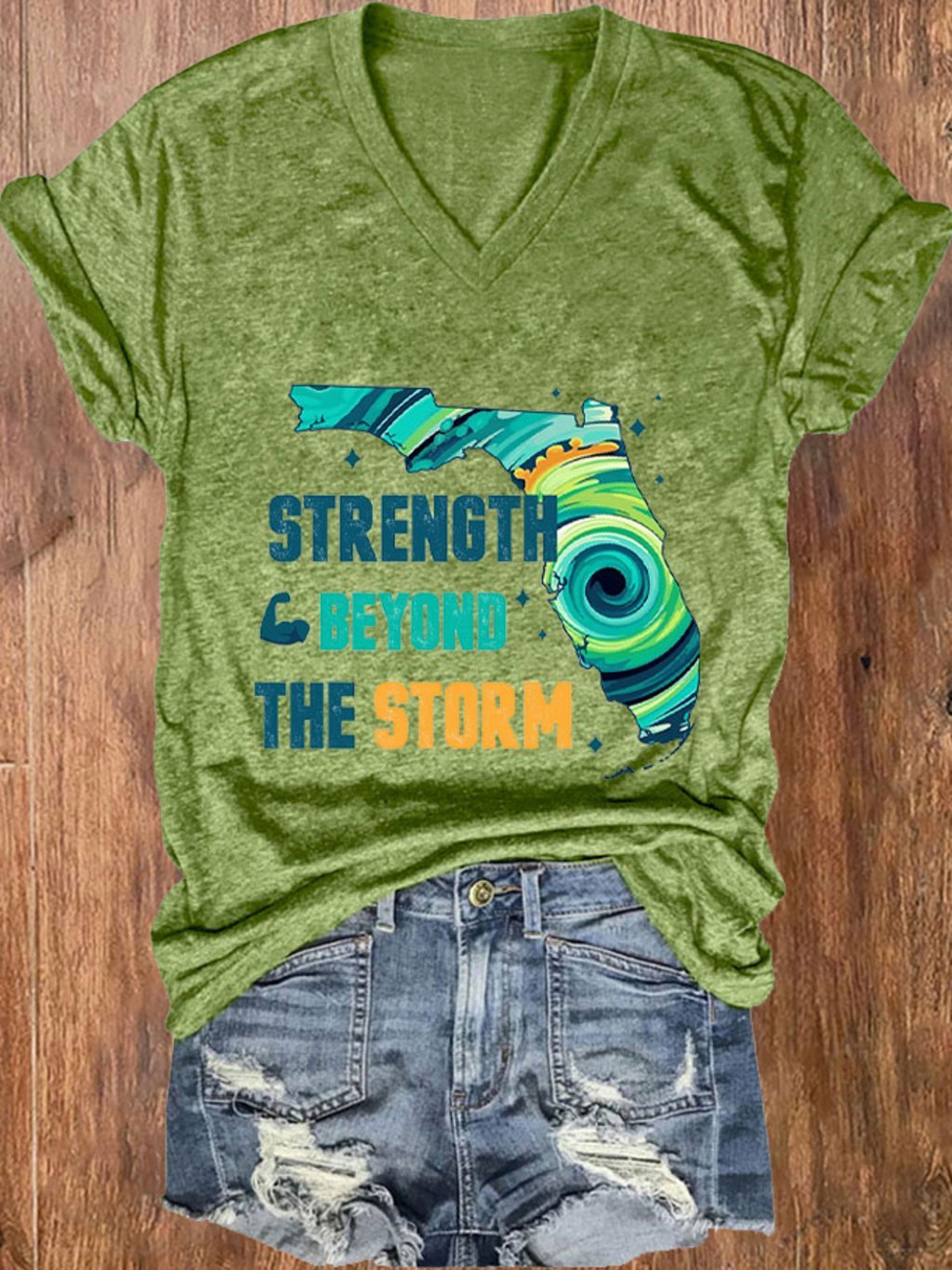 Women's Hurricane Strength Beyond The Storm Print T-Shirt