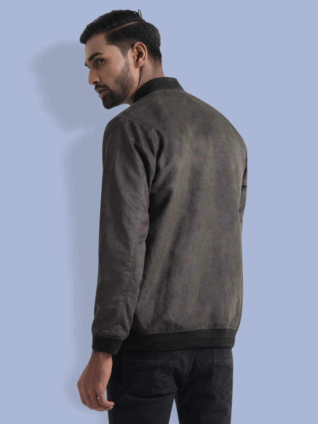 Men's Suede Leather Reverse Jacket