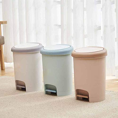 KNOKR Waste Bins. Trash Can. Step-On Lid Trash Can. For Home. Kitchen. And Bathroom Garbage