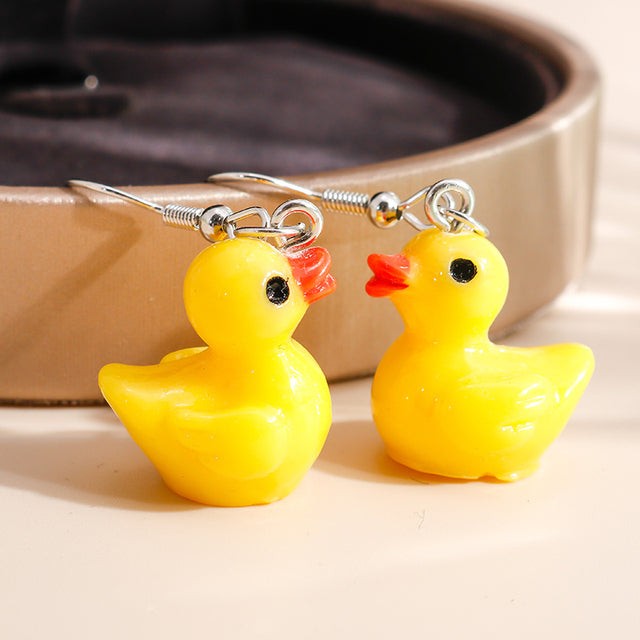 Yellow Rubber Duck Earring