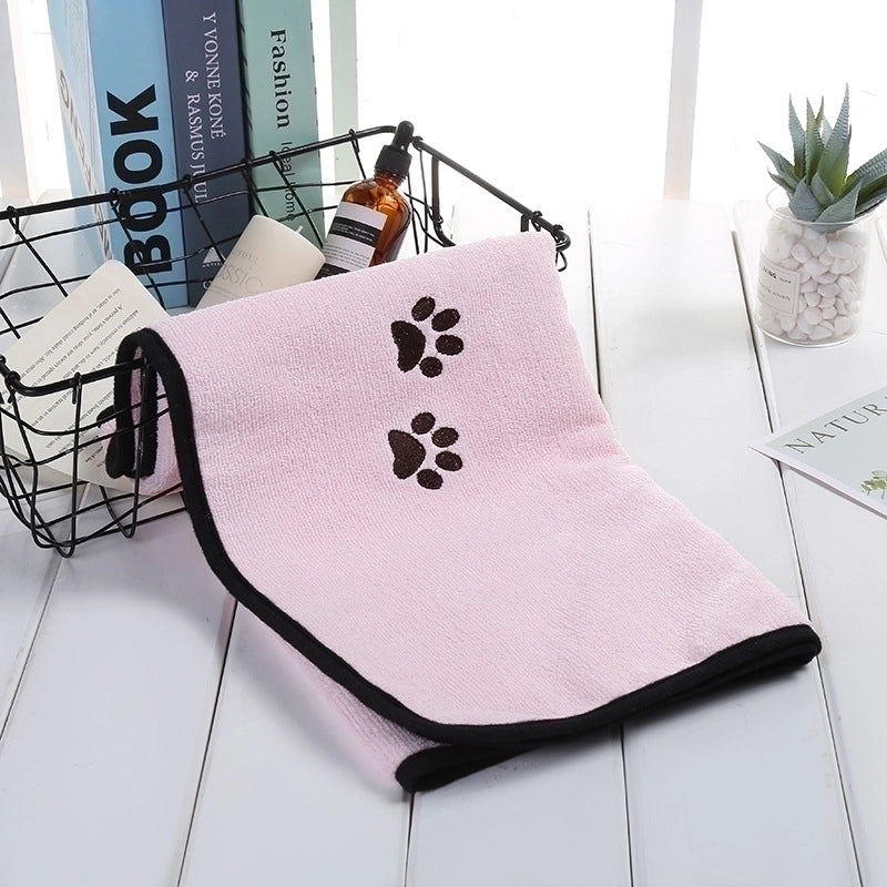 Pet Towel Water-absorbing Quick-drying Bath Towel Dog Cat Bathrobe