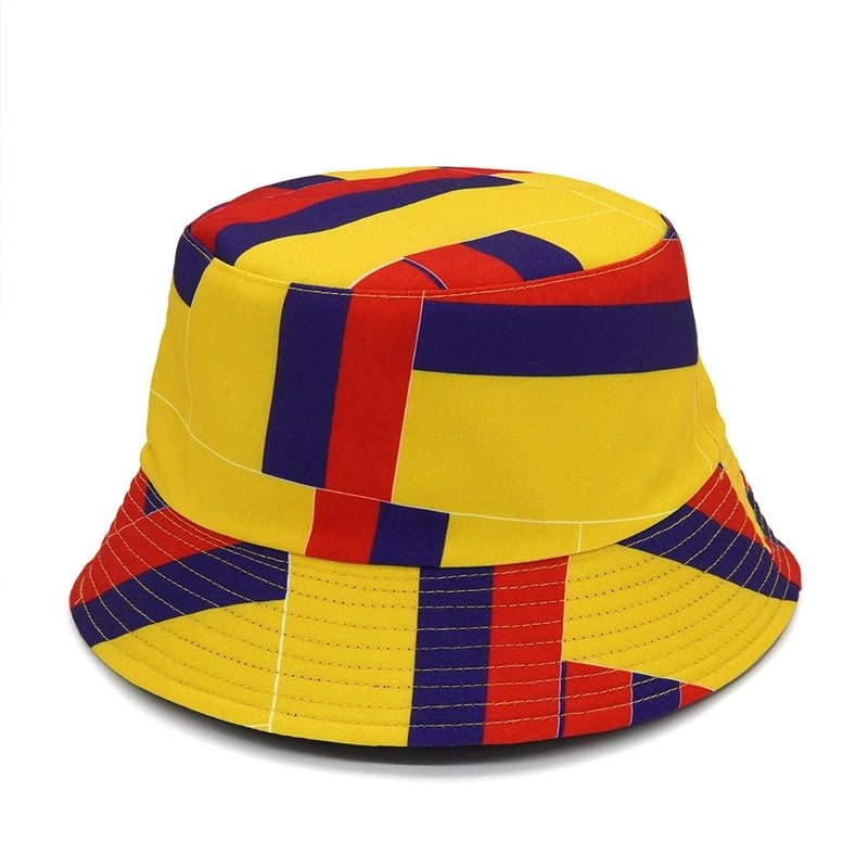 Unisex Basic Geometric Big Eaves Bucket Hat