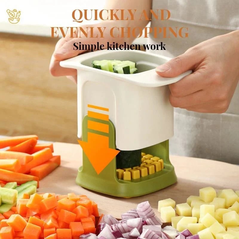 🎁2-in-1 Vegetable Chopper Dicing & Slitting