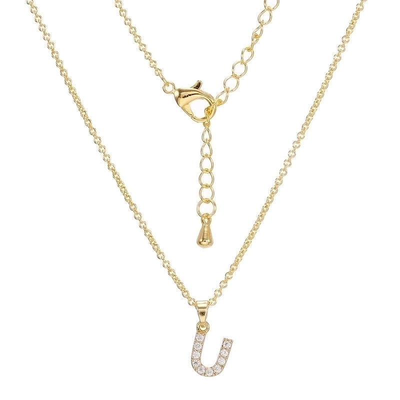 Brass Cable Chain Letter Necklace