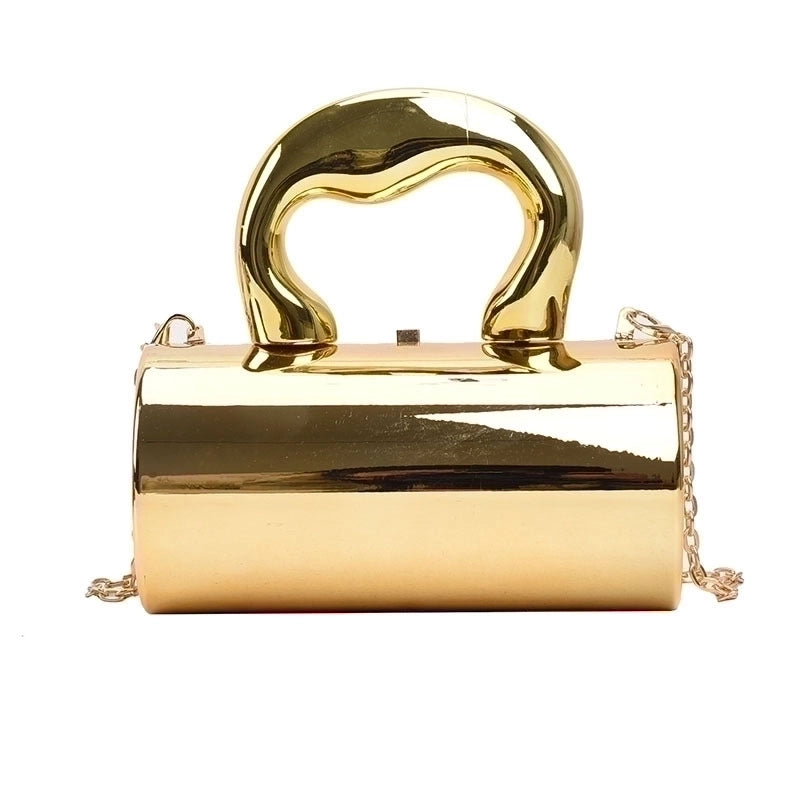 Women's Arylic Solid Color Streetwear Cylindrical Lock Clasp Handbag