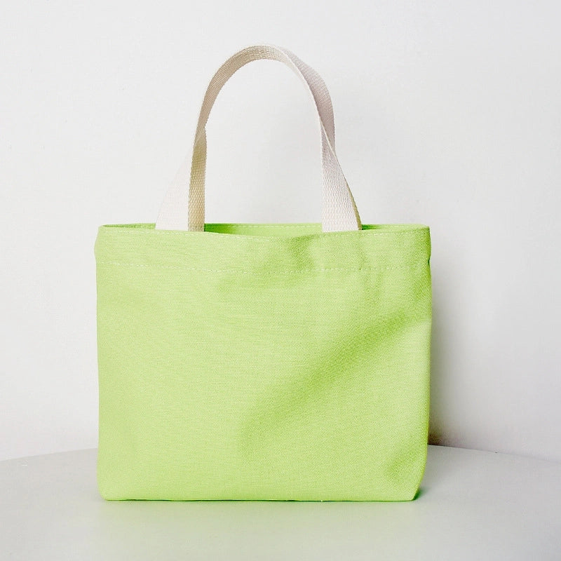Women's Vacation Solid Color Canvas Shopping Bags