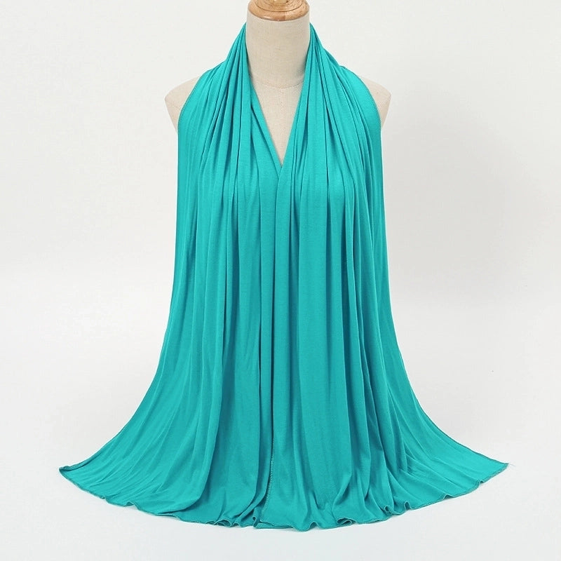 Women's Minimalist Solid Color Monel Scarf
