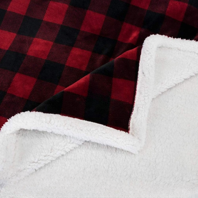 Sherpa Fleece Pet Blanket Reversible Microfiber