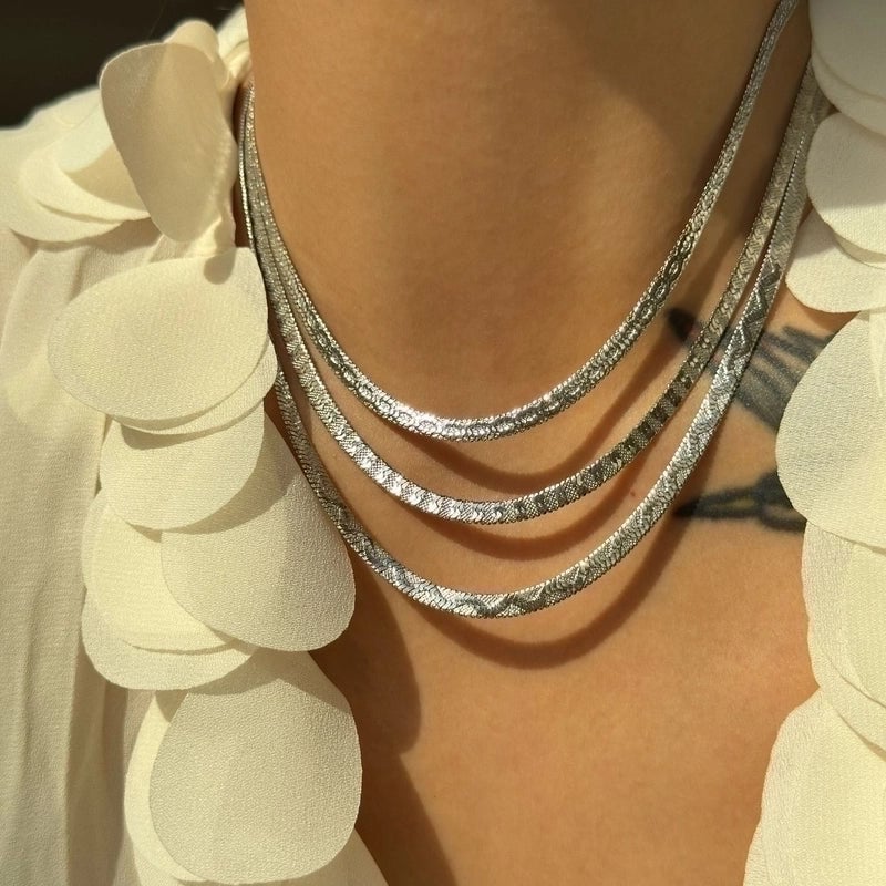 Titanium Steel French Style Plating U Shape Necklace