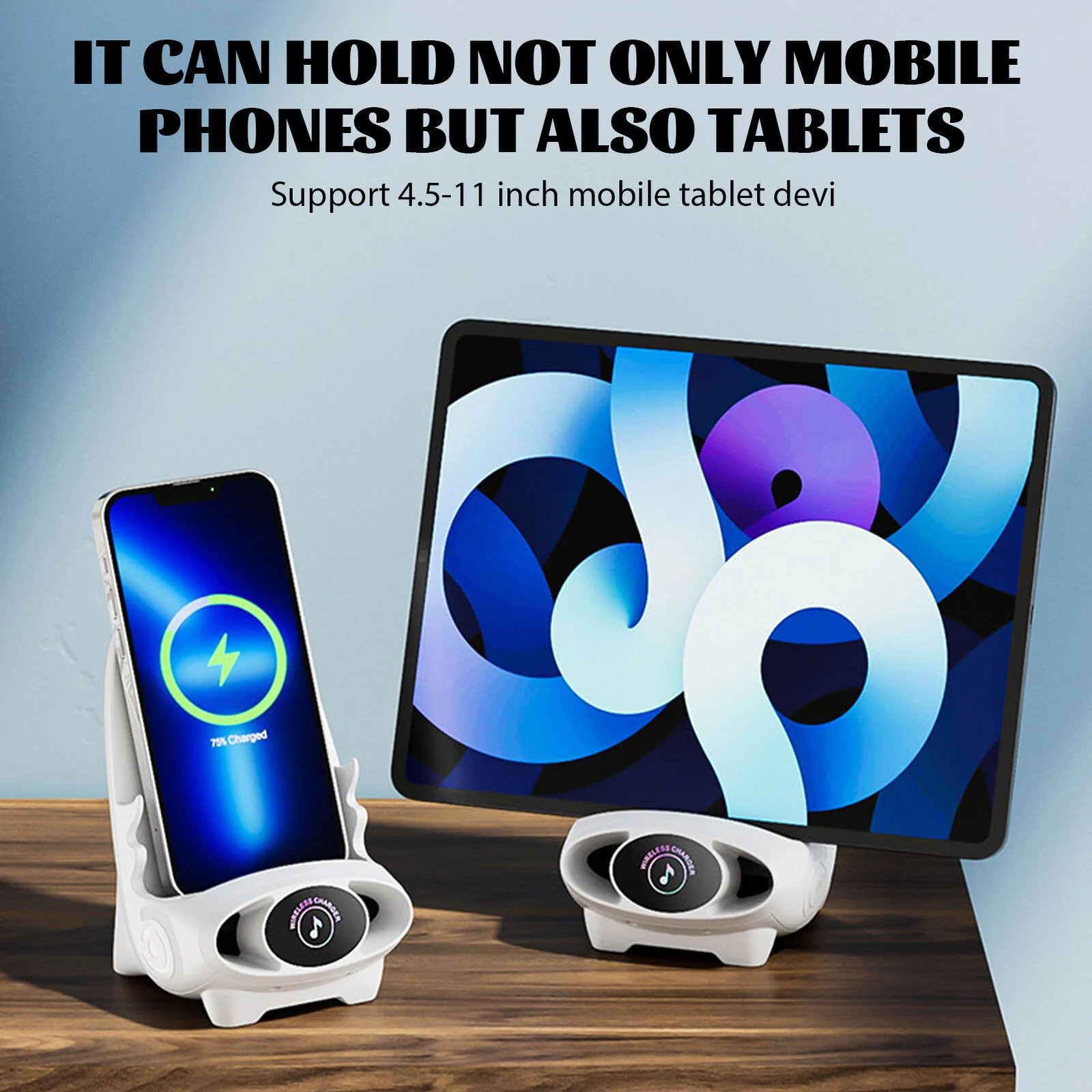 ✨2023 New ✨-Mini chair wireless fast charger multifunctional phone holder