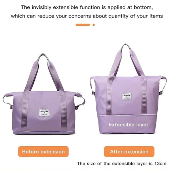 🎁High-capacity(440g) Double-layer Wet Separation Travelling Bag