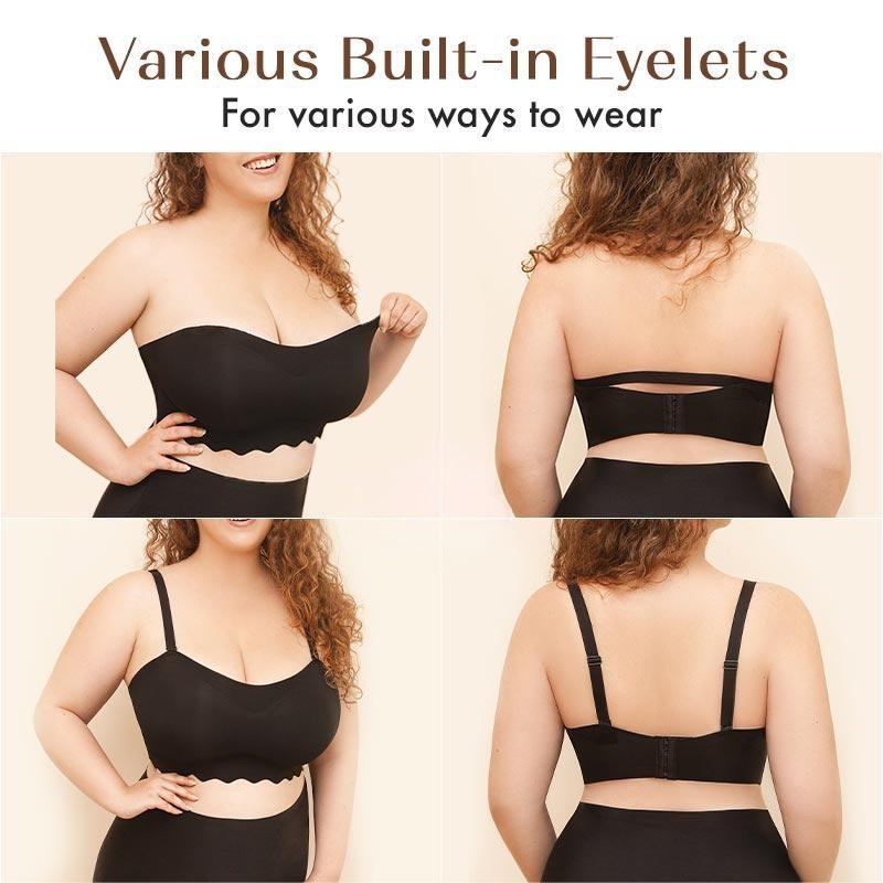 Plus size Sexy Strapless Invisible Push Up Bra