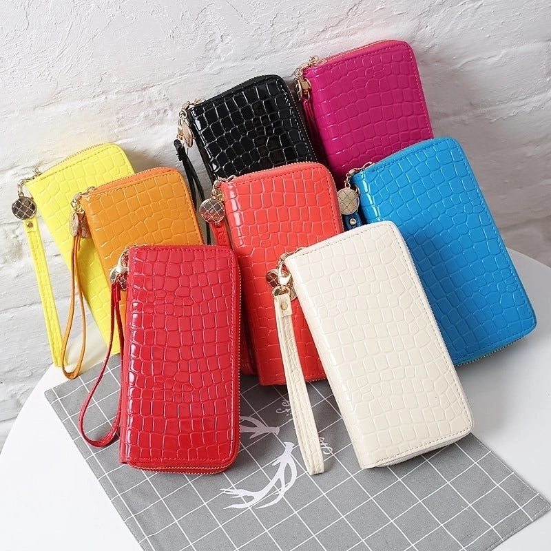Fashion Stone Pattern Candy Color Wallet