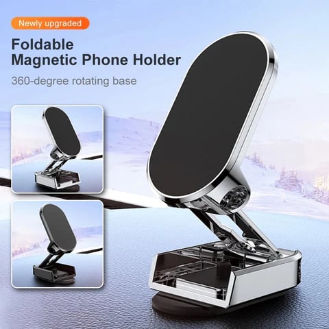 🔥Alloy Folding Magnetic Car Phone Holder🔥