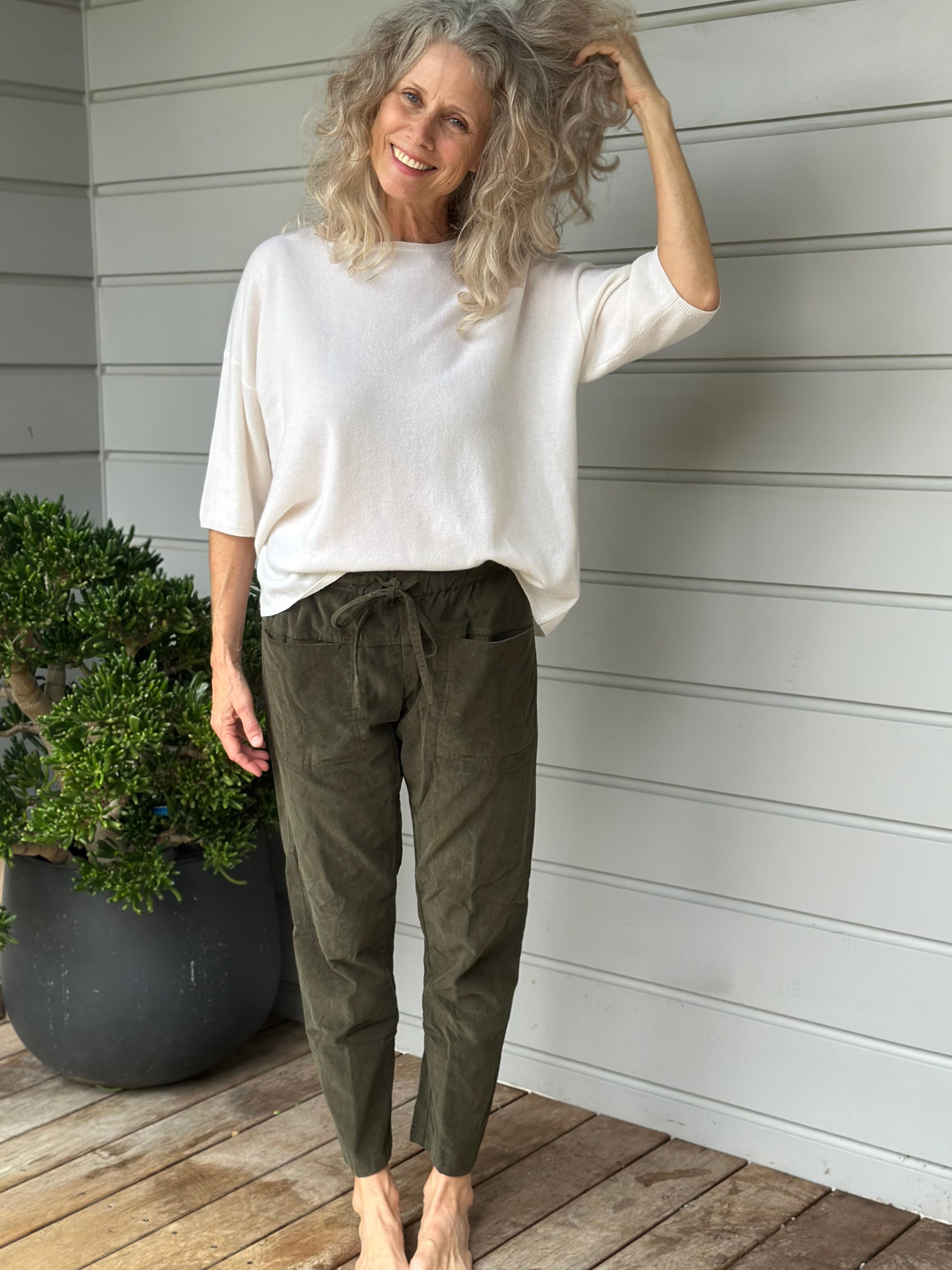 jessie pants - army cord
