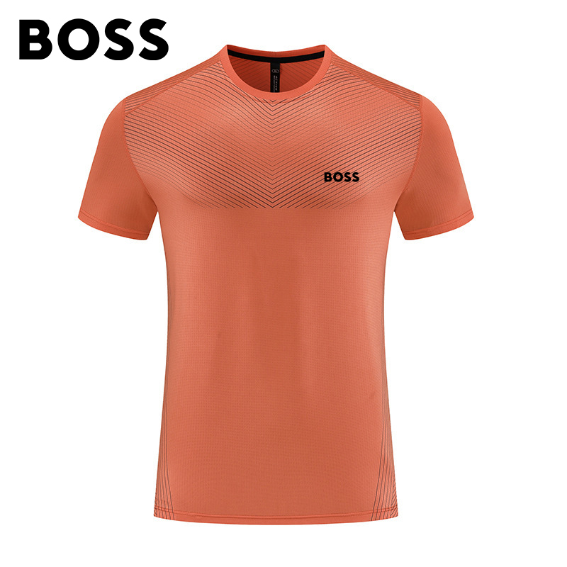 BOSS Men-s Sweat-absorbent Breathable T-shirt