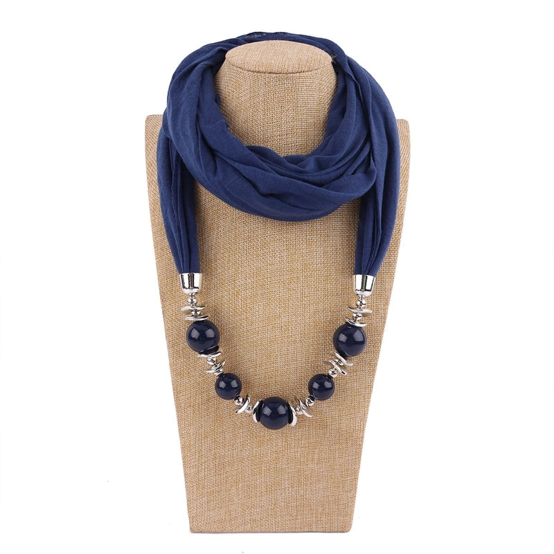 Women's Minimalist Solid Color Polyester Scarf