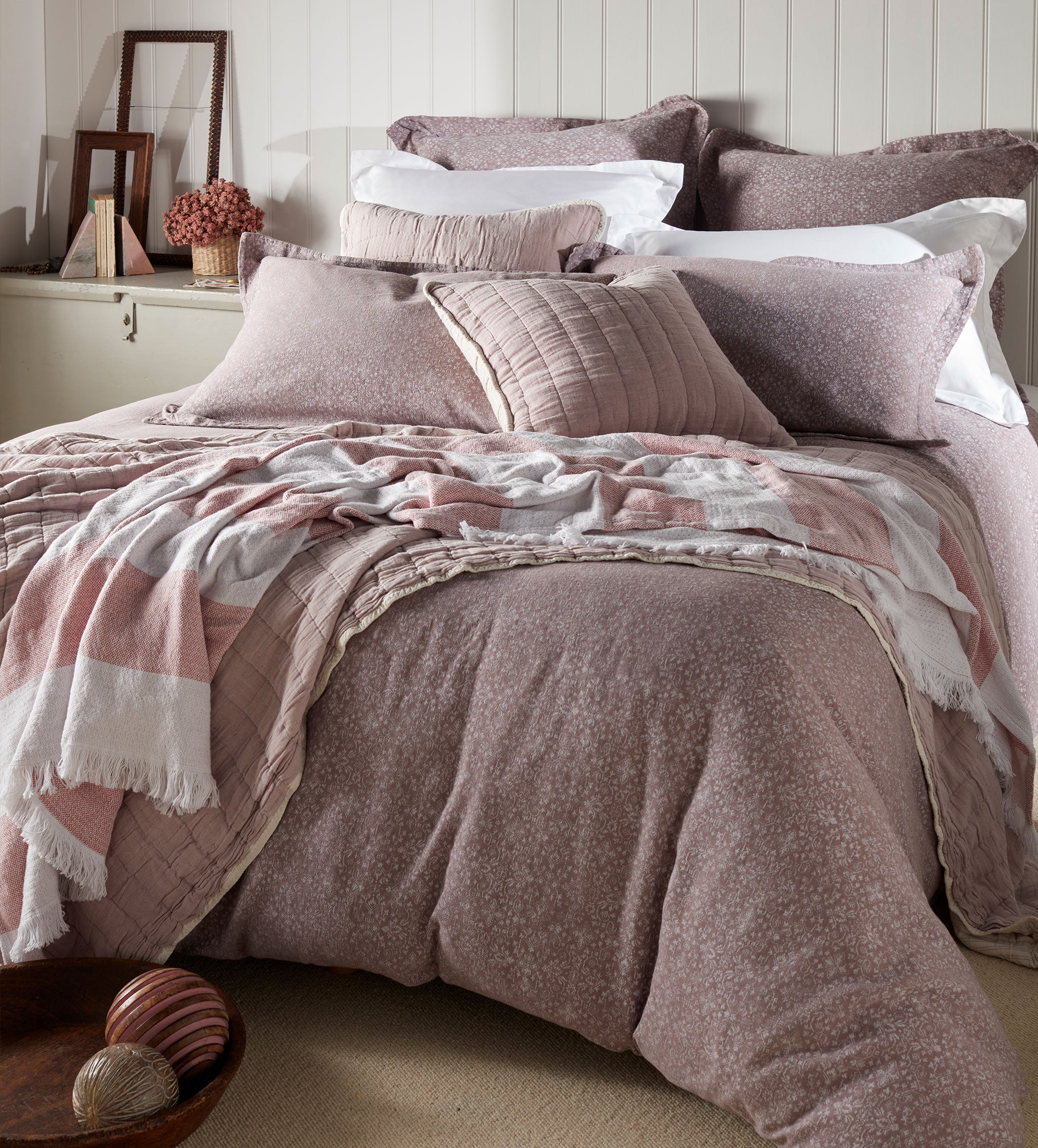 Jasmine Floral Jacquard 100% Cotton Duvet Cover