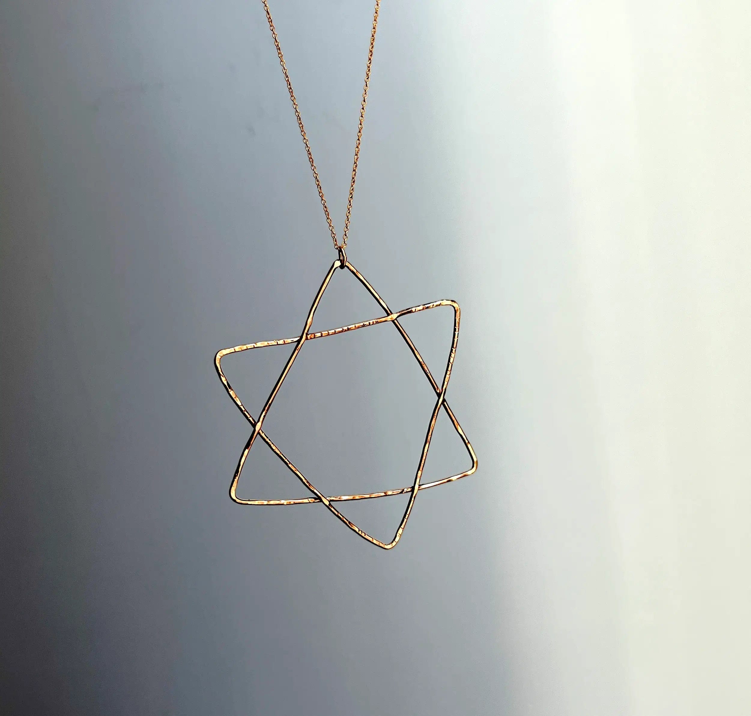 Gold-Filled Handmade Organic Star of David - Small or Large