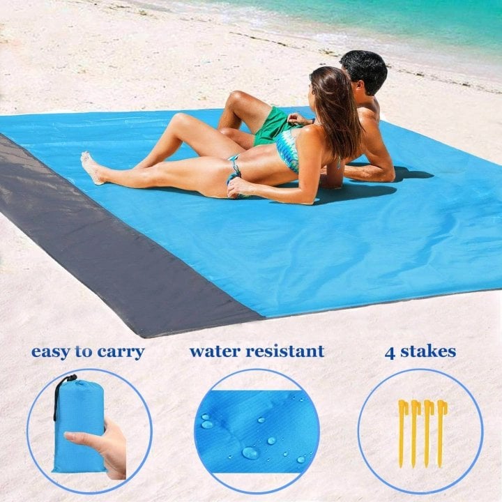 🔥Hot Sale 49% OFF🤽‍♂️Sandproof Beach Blanket Lightweight👨‍👩‍👧‍👦Buy 2 Get 10% OFF