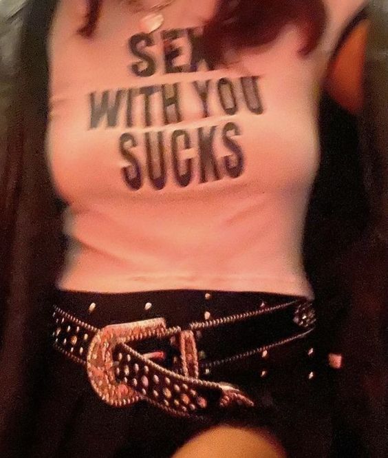 Sex With You Sucks Crop Top