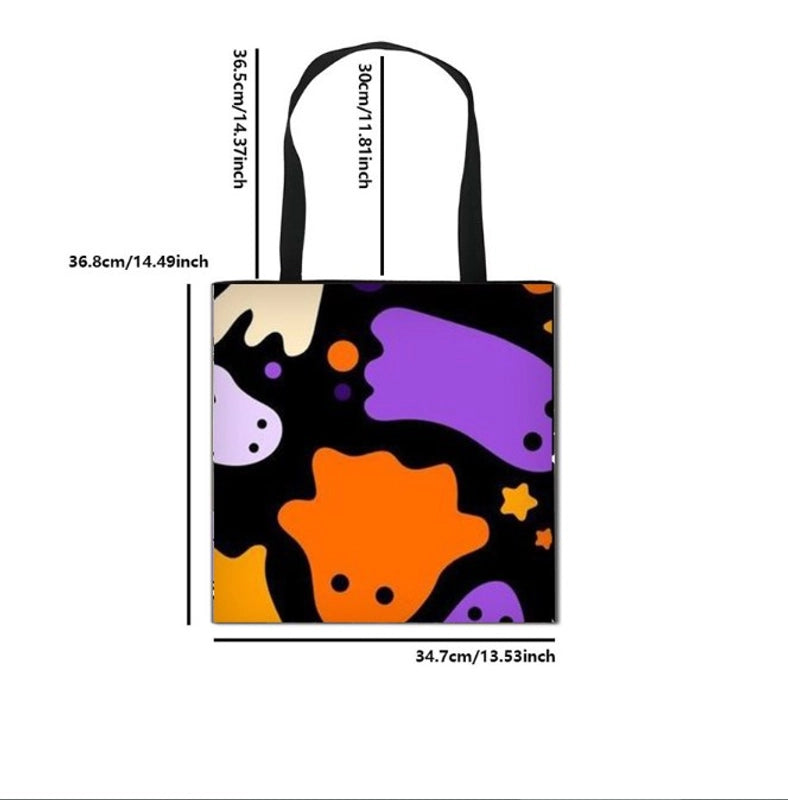 Halloween Canvas Pumpkin Cartoon Bat Cute