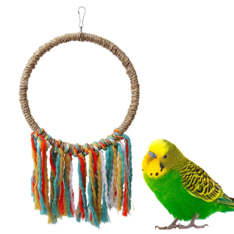 Pet Bird Toy Rope Circle Parrot Toys