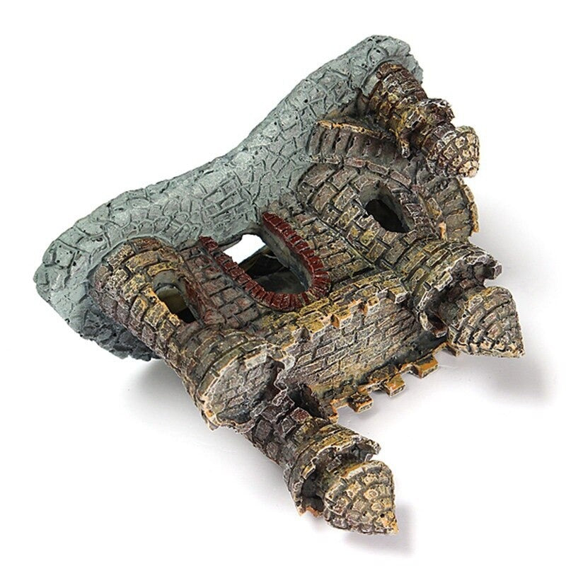 Resin Cartoon Castle Ornament For Aquarium