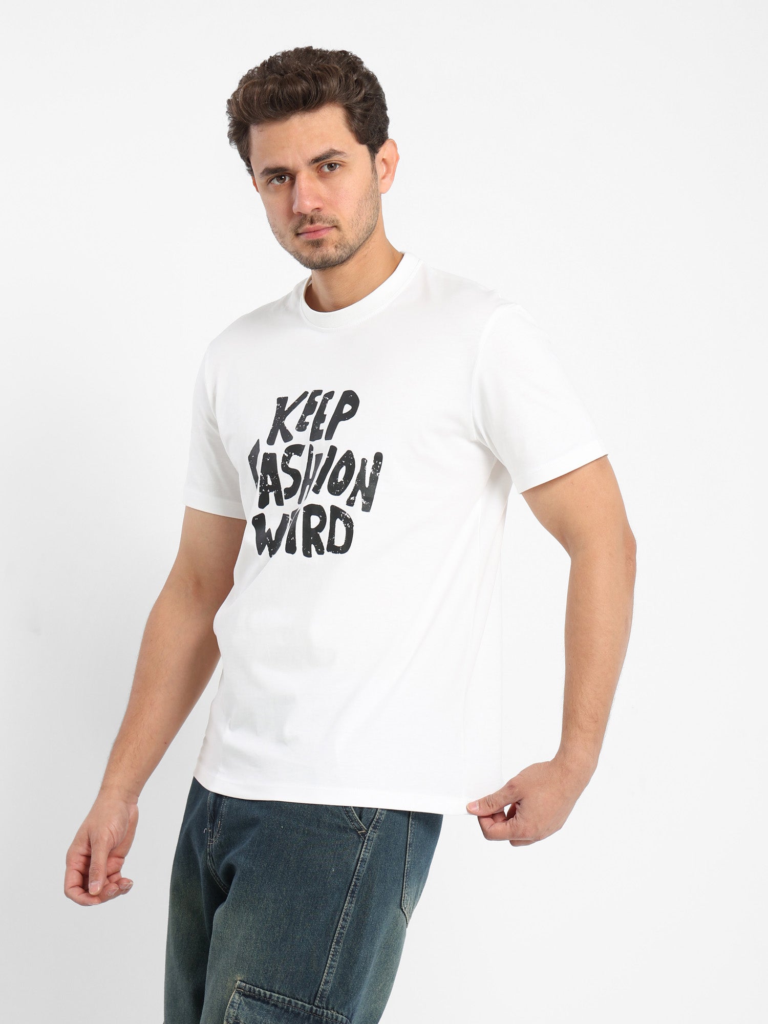 Place Print Half Sleeves T-Shirt