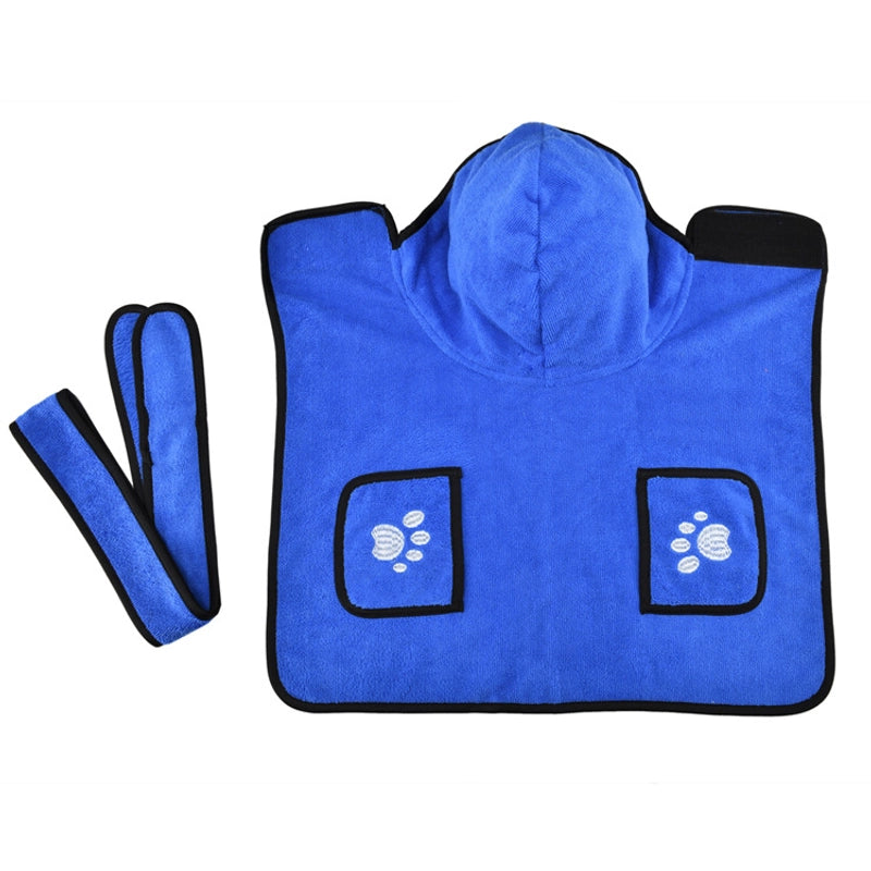 Maggie Pet Water Absorbent Dog Towel Cat Bath Towel Bathrobe Blanket Dual-use Pet Supplies