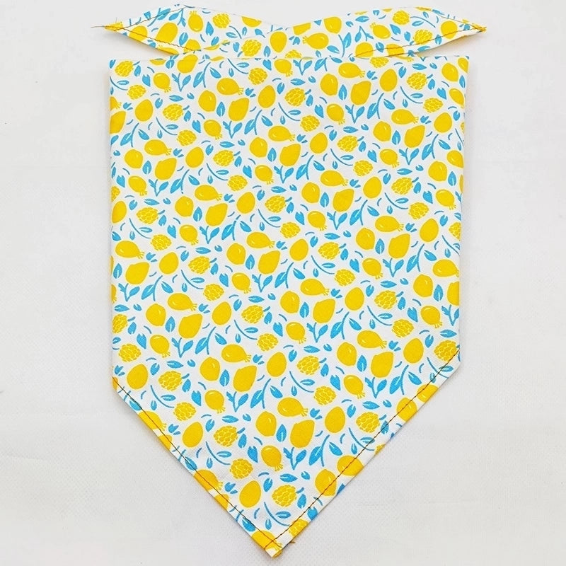 Cartoon Style Cotton Flower Printing Pet Saliva Towel