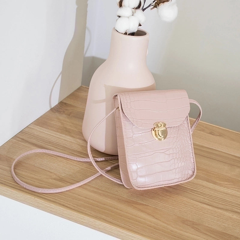 Women's Small Pu Leather Solid Color Streetwear Square Crossbody Bag