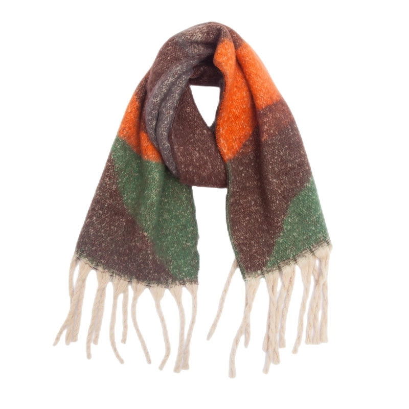 Women's Elegant Basic Streetwear Color Block Polyester Scarf