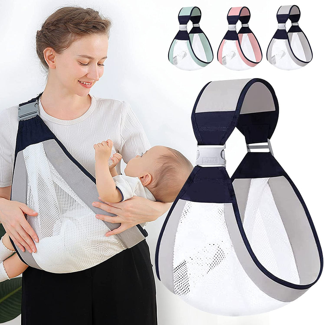 Baby Sling Carrier. Adjustable Baby Holder Carrier