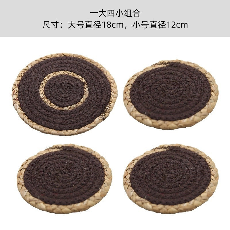 Pastoral Lattice Pure Cotton Tablecloths Artificial Decorations