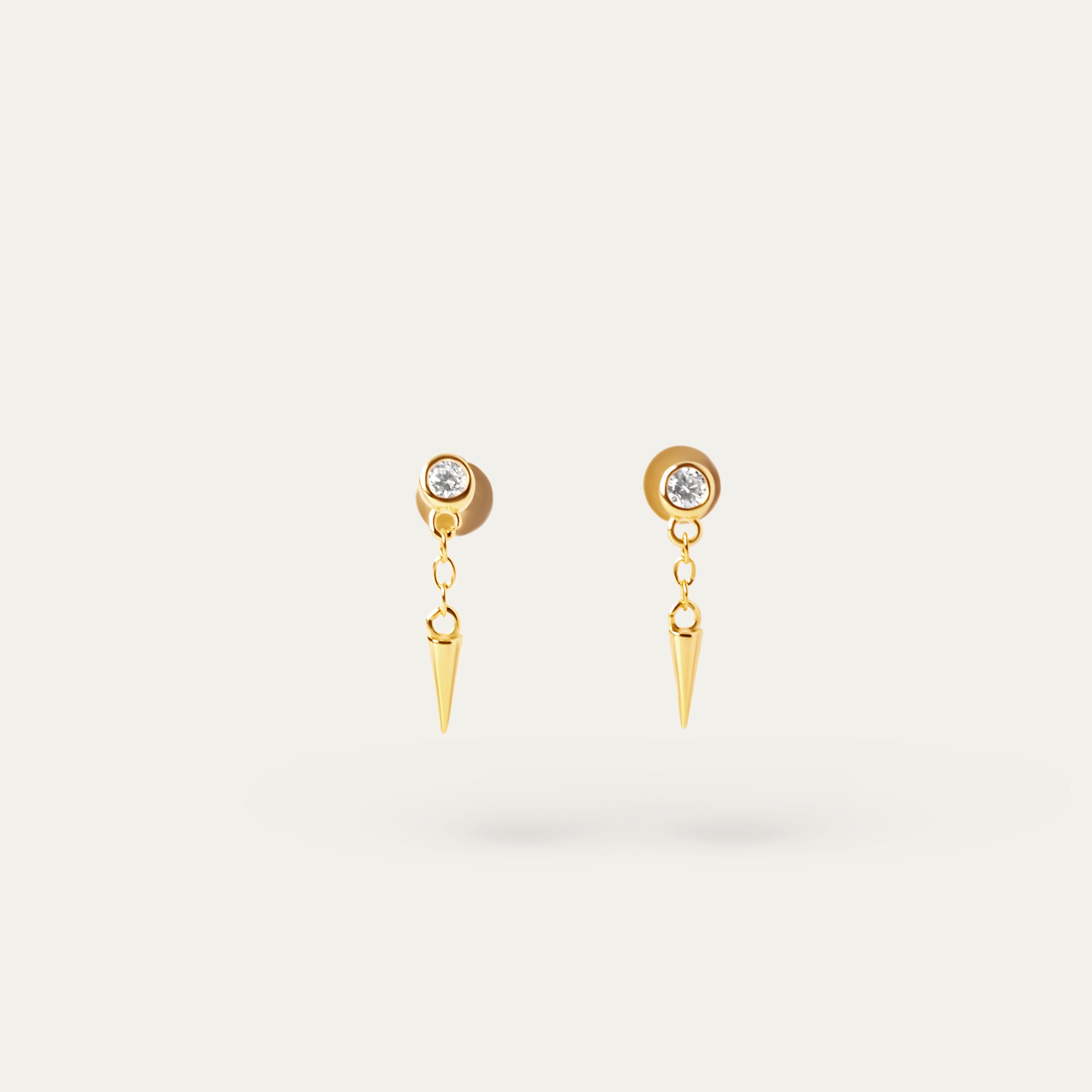 Pani CZ Studs (18K Gold Vermeil)