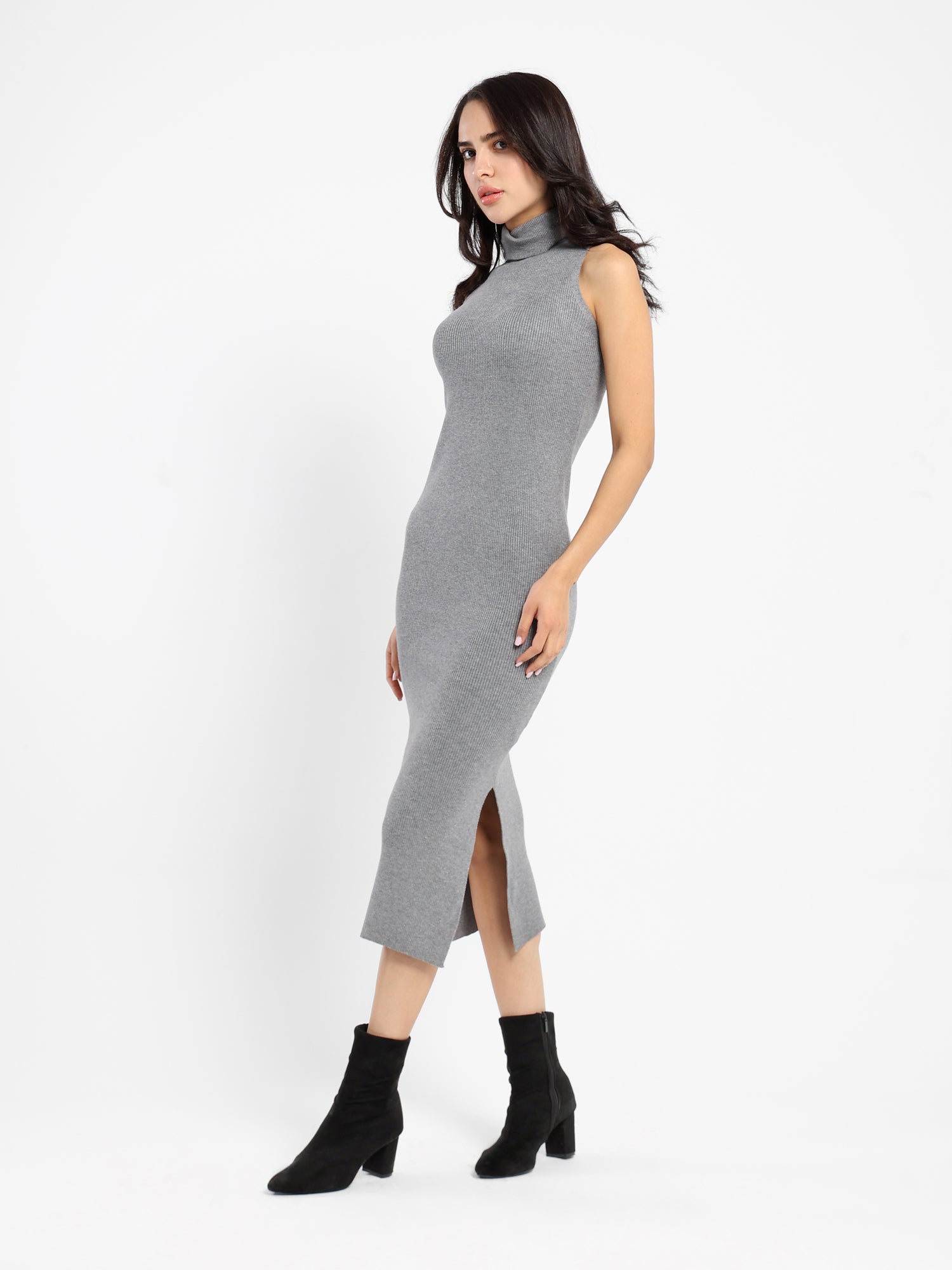 Solid Long Dress