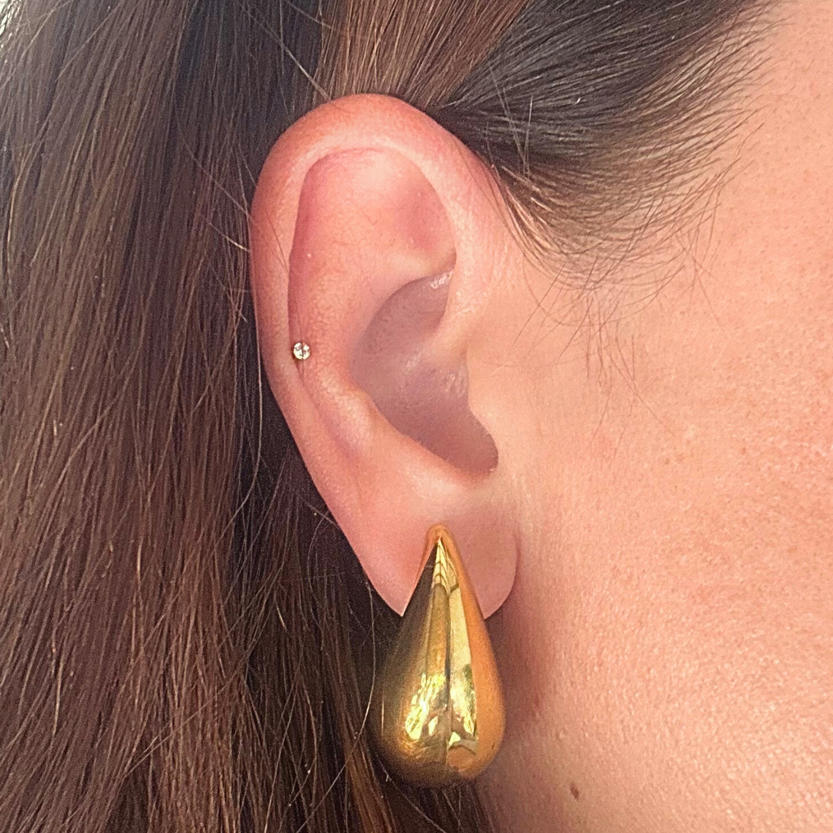 Tear drop studs - Gold