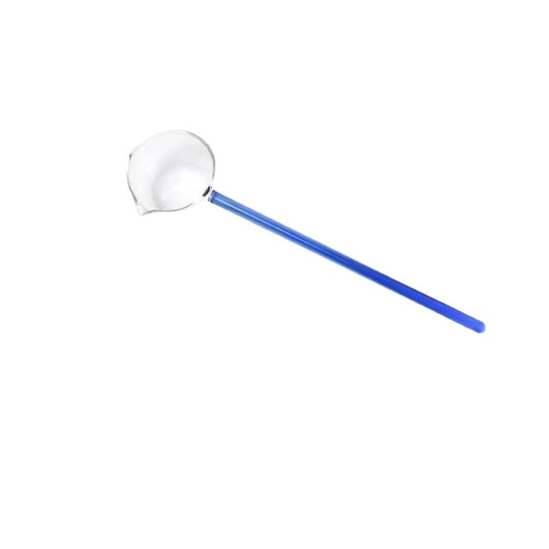 High Borosilicate Heat-resistant Glass Spoon Glass Spoon Hot Oil Spoon Can Be Directly Heated By Open Flame